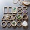 Blue Moon Studio™ UV Resin Craft Gold Simple Shapes Fillable Metal Charm Set